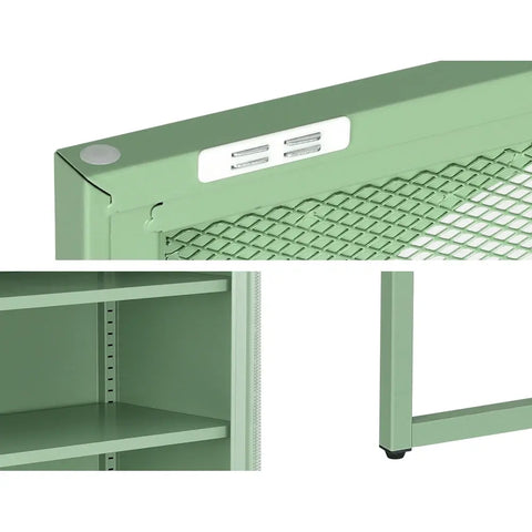 Artiss Buffet Sideboard Metal Cabinet - ELMA Green Chez Guru
