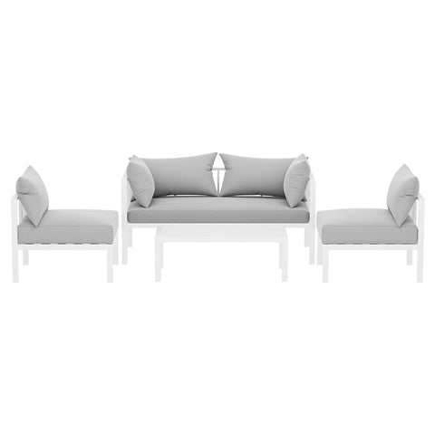 Gardeon 4 Seater Outdoor Sofa Set Aluminium Lounge Setting Chez Guru