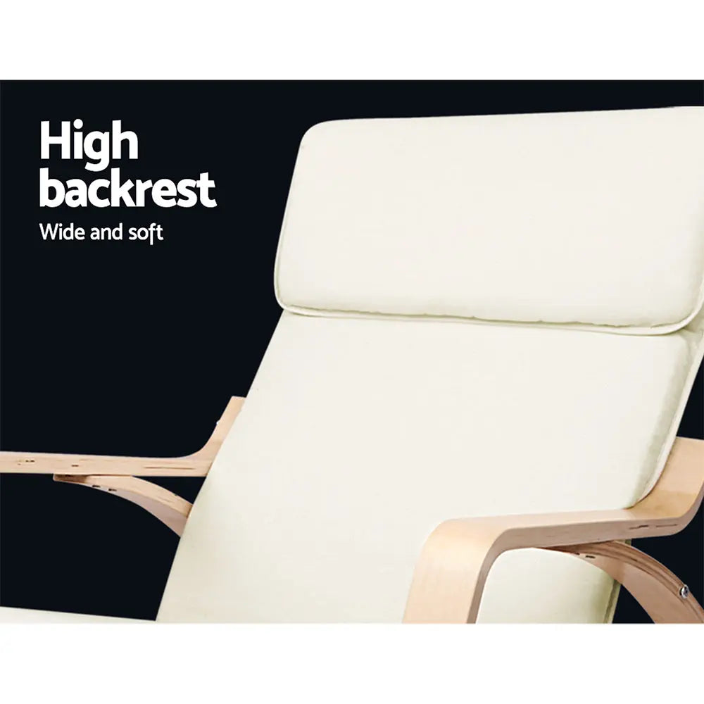 Artiss Rocking Armchair Nursing Bentwood Aero - Chez Guru