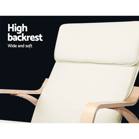 Artiss Rocking Armchair Nursing Bentwood Aero - Chez Guru
