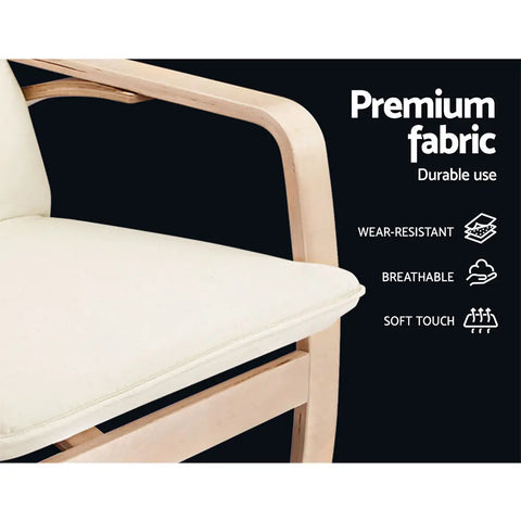 Artiss Rocking Armchair Nursing Bentwood Aero - Chez Guru