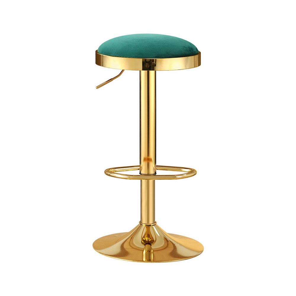 4x Artiss Bar Stools Kitchen Dining Chairs Velvet Padded Stool Green Chez Guru