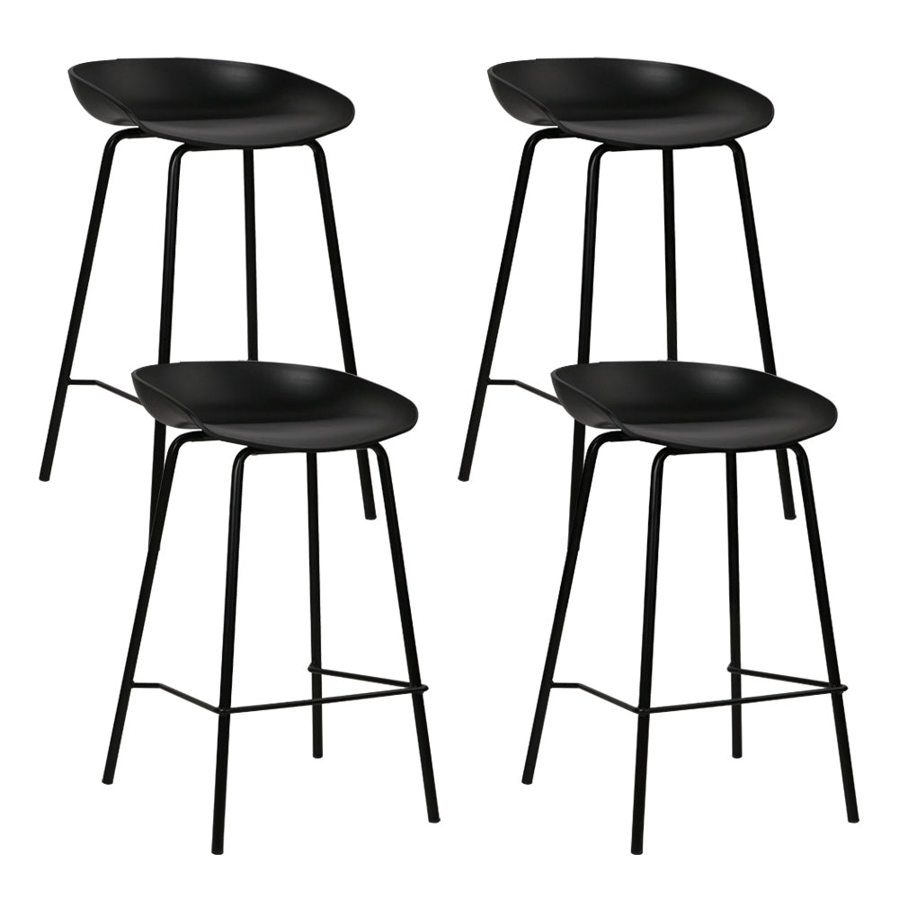 Artiss 4x Bar Stools Kitchen Counter Stools Metal Chez Guru