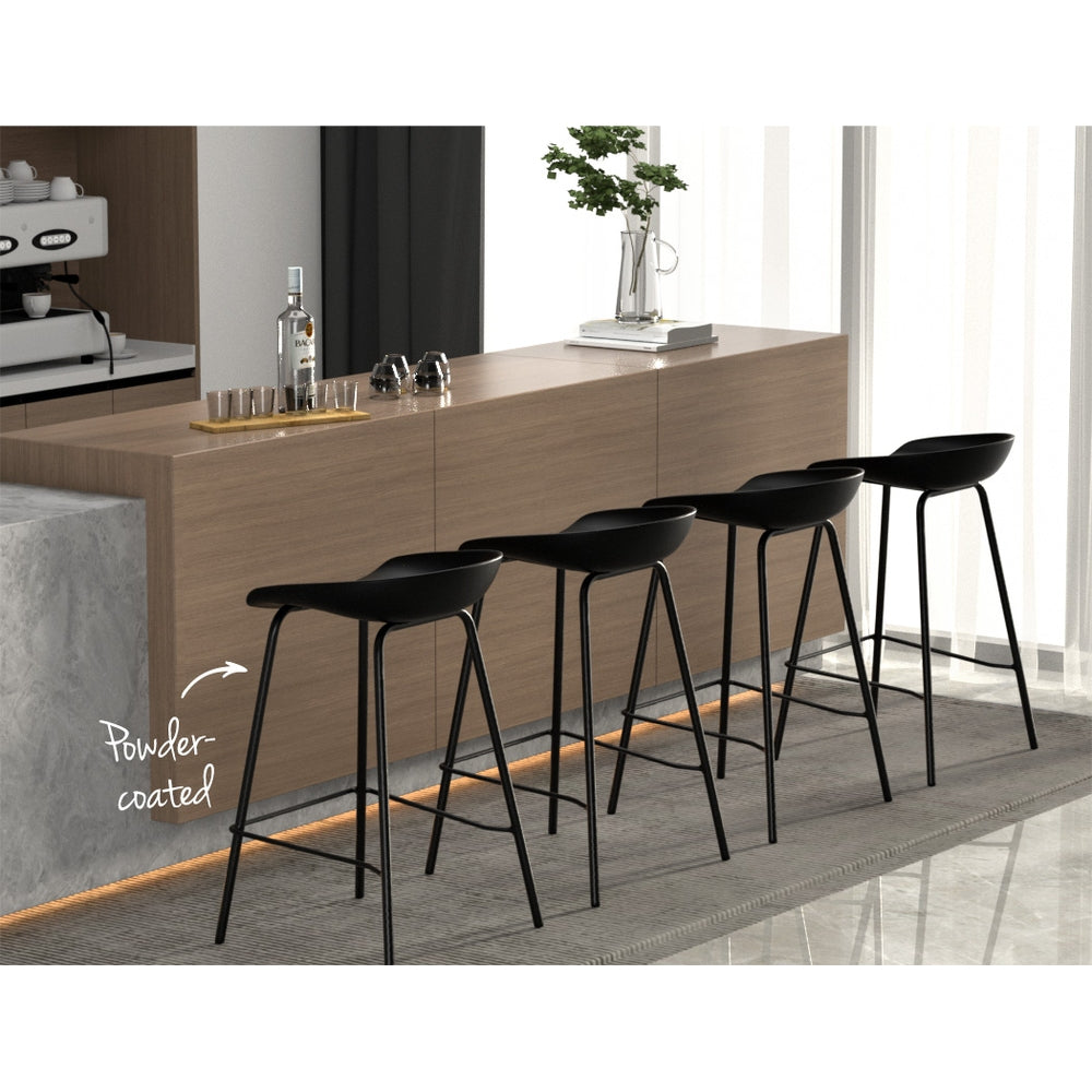 Artiss 4x Bar Stools Kitchen Counter Stools Metal Chez Guru