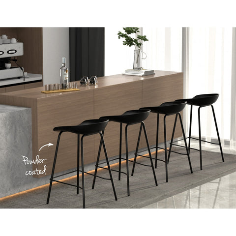 Artiss 4x Bar Stools Kitchen Counter Stools Metal Chez Guru