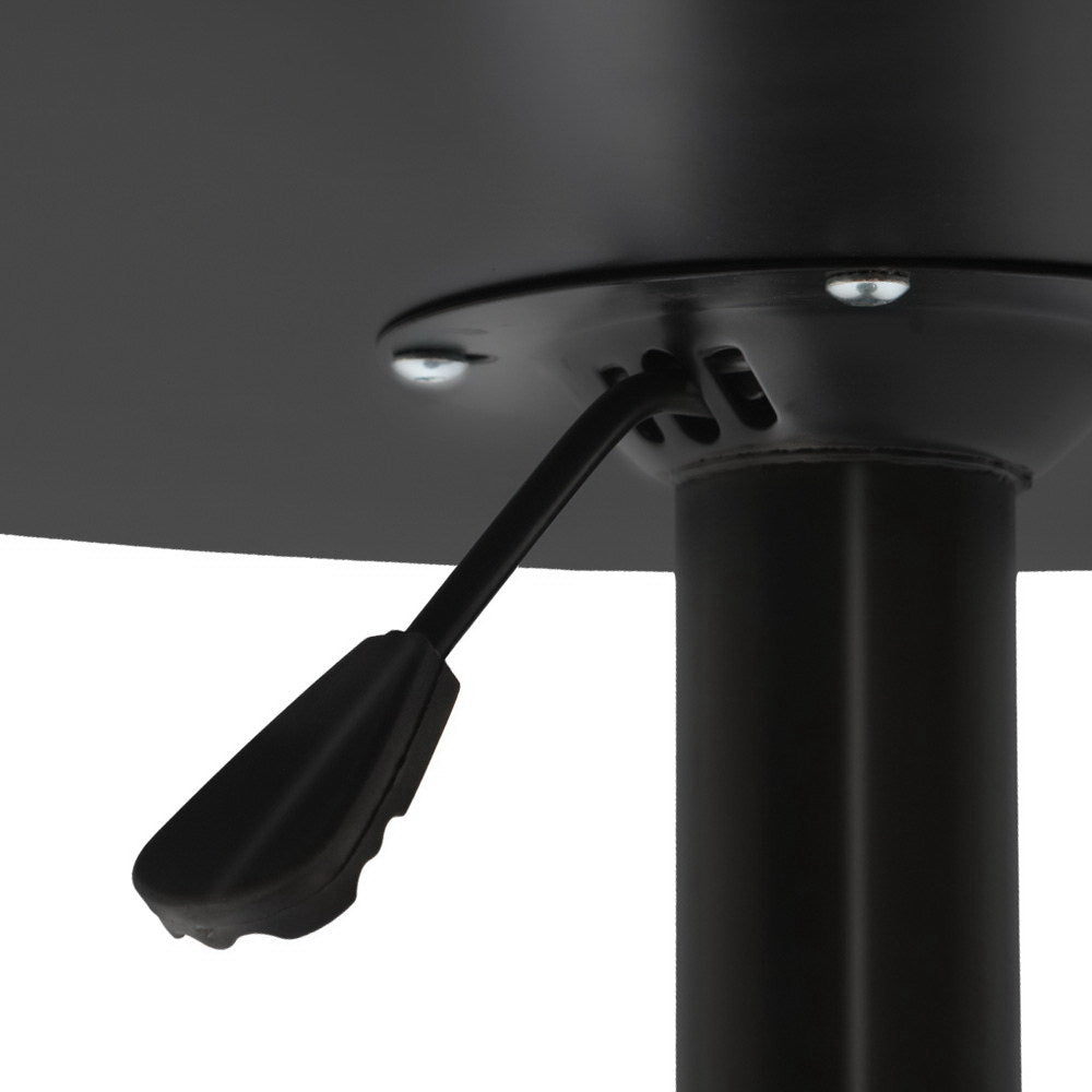 Artiss Bar Table Gas Lift Round Black Chez Guru