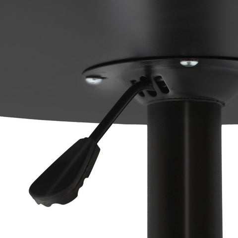Artiss Bar Table Gas Lift Round Black Chez Guru