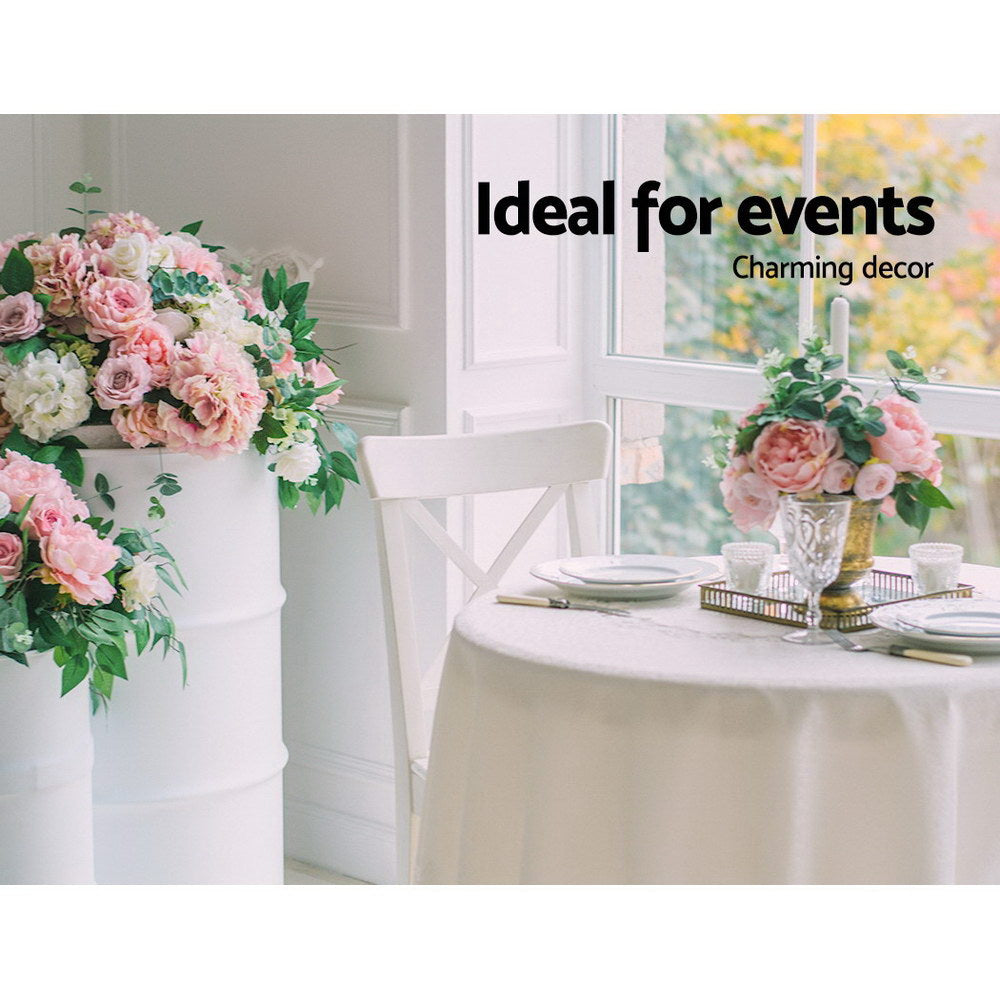 Artiss Bar Table Gas Lift Round Black Chez Guru