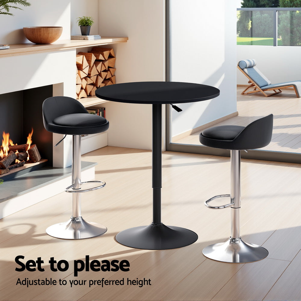 Artiss Bar Table and Stools Set Dining Desk Kitchen Chairs Cafe Pub Chez Guru