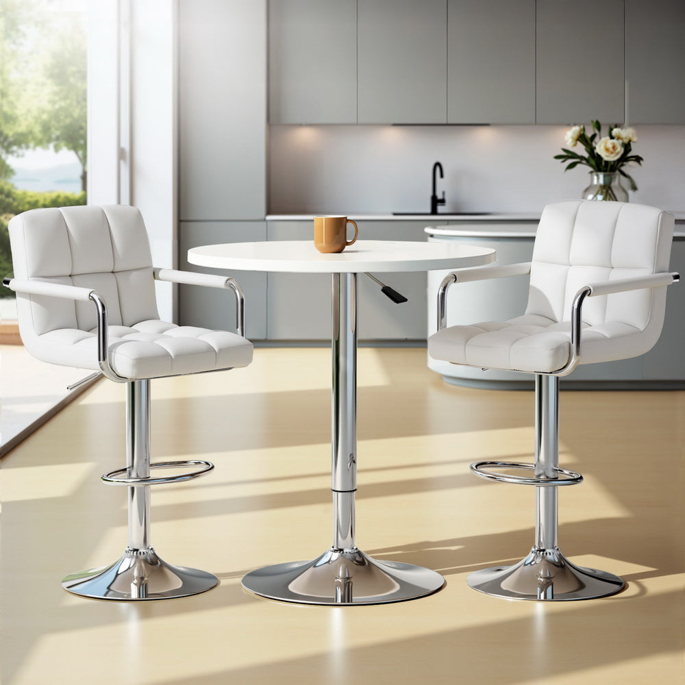 Artiss Bar Table and Stools Set Dining Desk Kitchen Chairs Cafe Pub Chez Guru