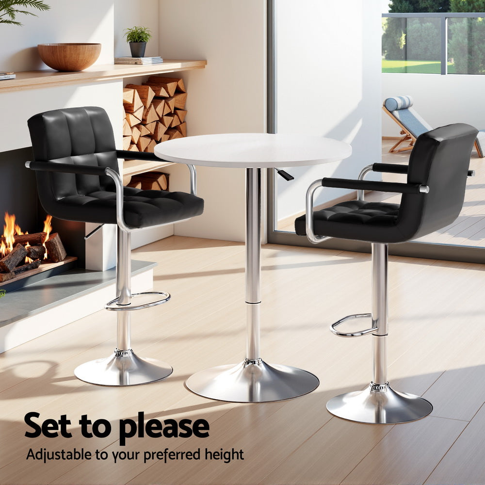 Artiss Bar Table and Stools Set Dining Desk Kitchen Chairs Cafe Pub Chez Guru