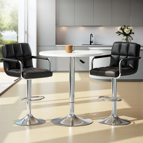 Artiss Bar Table and Stools Set Dining Desk Kitchen Chairs Cafe Pub Chez Guru