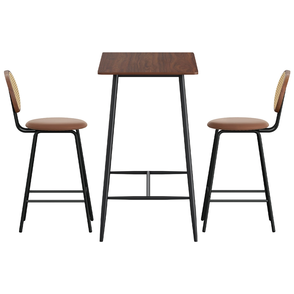 Artiss Bar Table Stools Set Dining Desk Industrial Kitchen Chairs Cafe Pub Chez Guru