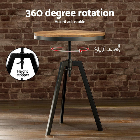 Artiss Bar Table and Stools Set Dining Desk Industrial Kitchen Chairs Cafe Pub Chez Guru
