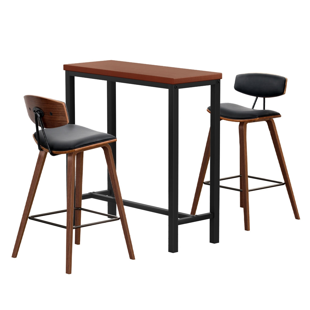 Artiss Bar Table and Stools Set Dining Desk Kitchen Chairs Cafe Pub Chez Guru