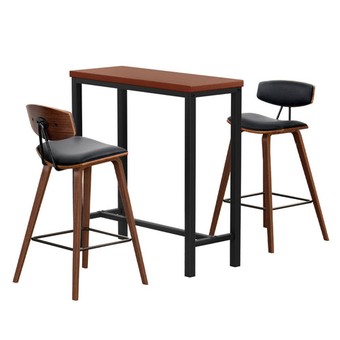 Artiss Bar Table and Stools Set Dining Desk Kitchen Chairs Cafe Pub Chez Guru