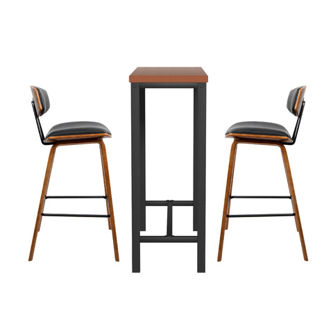 Artiss Bar Table and Stools Set Dining Desk Kitchen Chairs Cafe Pub Chez Guru