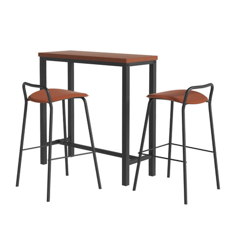 Artiss Bar Table and Stools Set Dining Desk Kitchen Chairs Cafe Pub Chez Guru