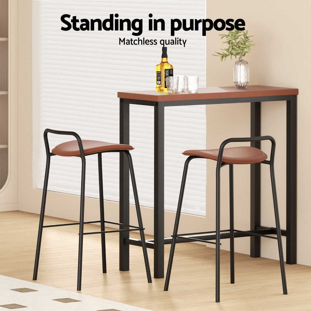 Artiss Bar Table and Stools Set Dining Desk Kitchen Chairs Cafe Pub Chez Guru