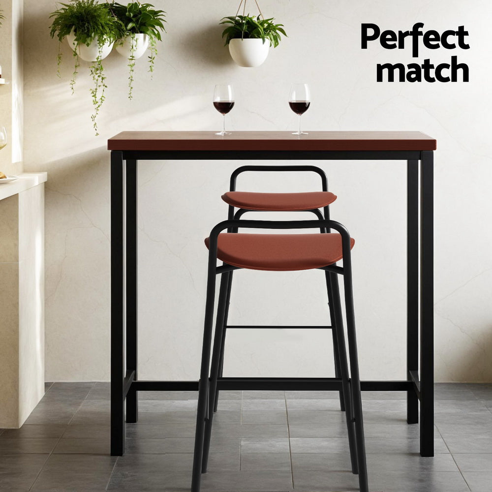 Artiss Bar Table and Stools Set Dining Desk Kitchen Chairs Cafe Pub Chez Guru