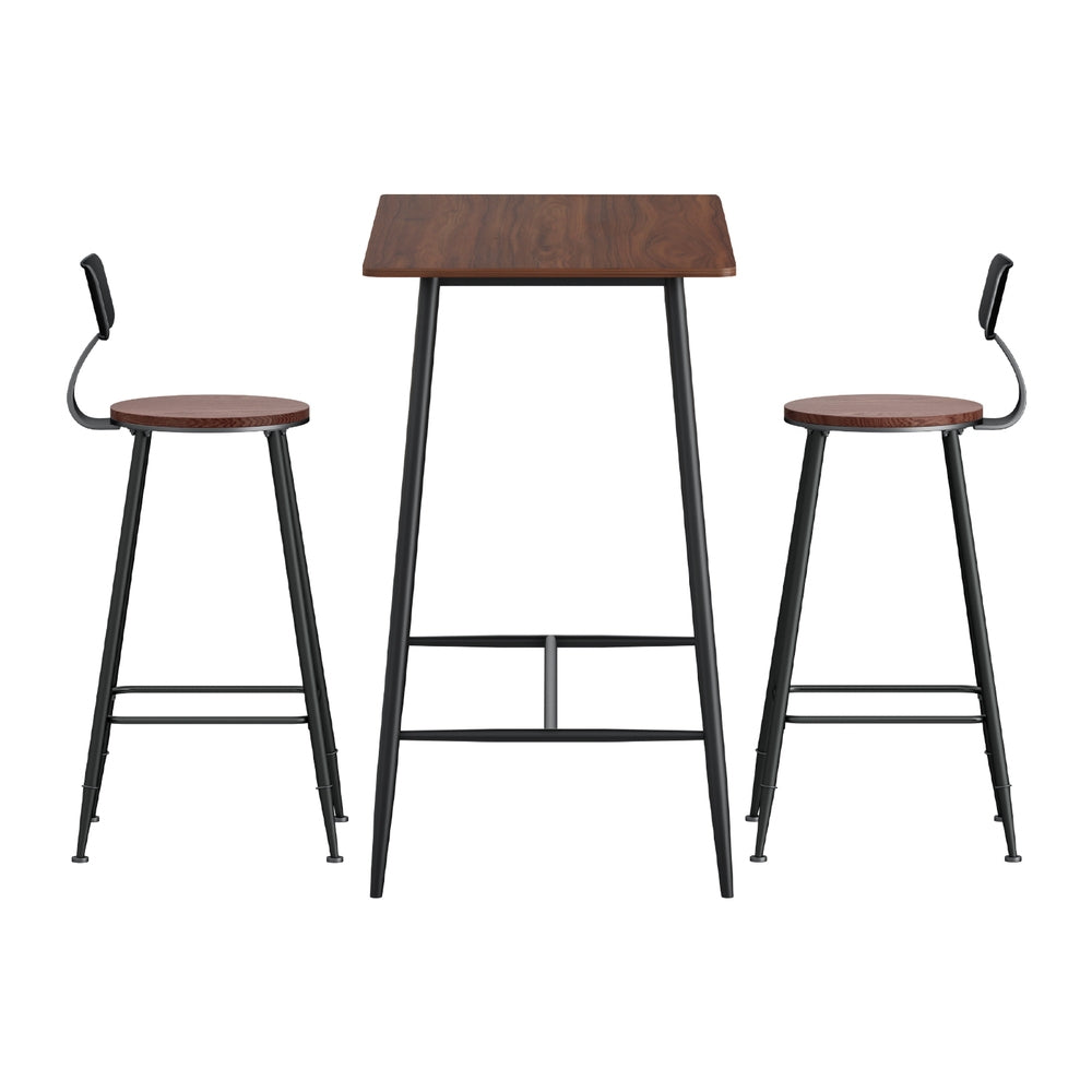 Artiss Bar Table and Stools Set Dining Desk Kitchen Chairs Cafe Pub Chez Guru