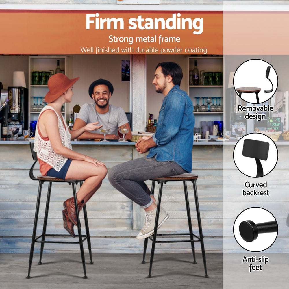 Artiss Bar Table and Stools Set Dining Desk Kitchen Chairs Cafe Pub Chez Guru