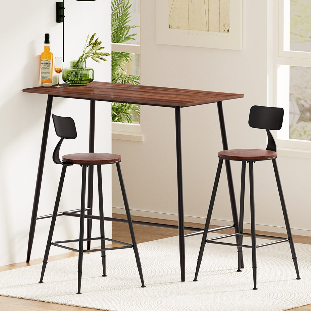 Artiss Bar Table and Stools Set Dining Desk Kitchen Chairs Cafe Pub Chez Guru
