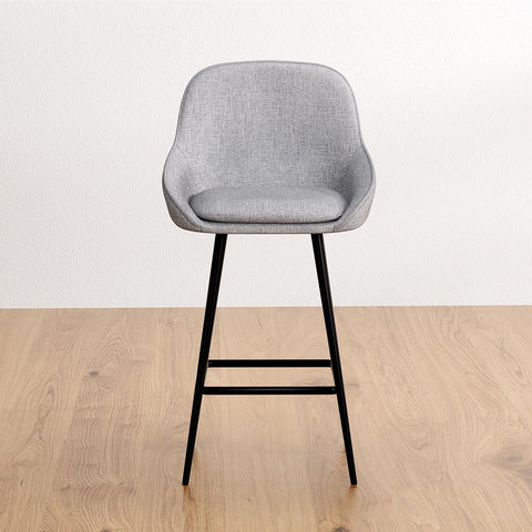 Artiss 2x Bar Stools Upholstered Stool Counter Seat Kitchen Dining Chairs Chez Guru