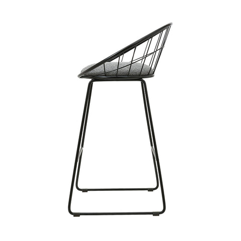 Artiss 2x Bar Stools Padded Seat Metal Chez Guru