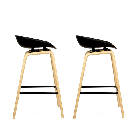 Artiss 2x Bar Stools Wooden Chez Guru