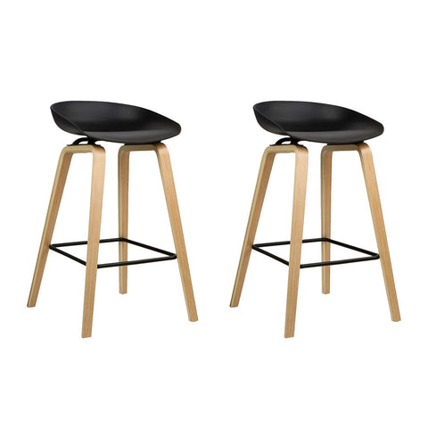 Artiss 2x Bar Stools Wooden Chez Guru