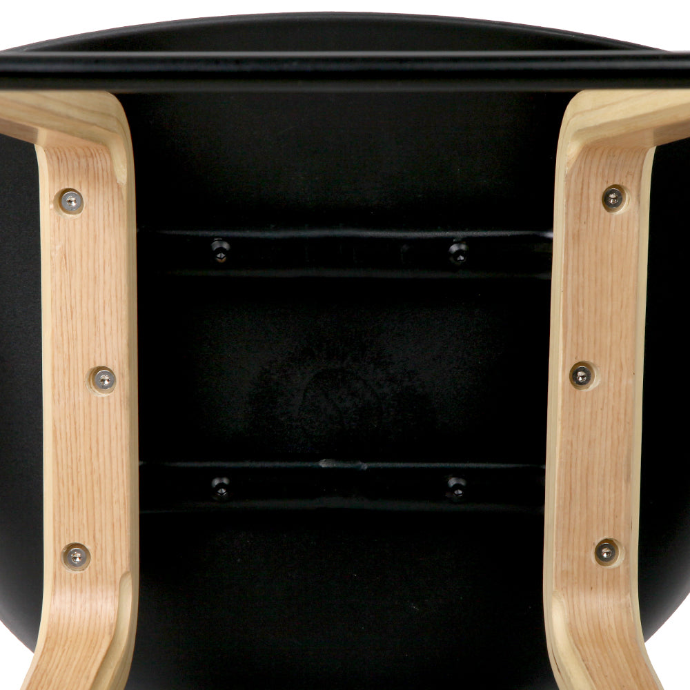 4x Artiss Bar Stools Kitchen Counter Stool Dining Chairs Wooden Black Chez Guru
