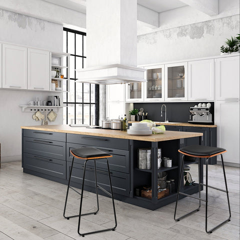 Artiss Bar Stools Kitchen Counter Stools Metal Chairs x2 Chez Guru