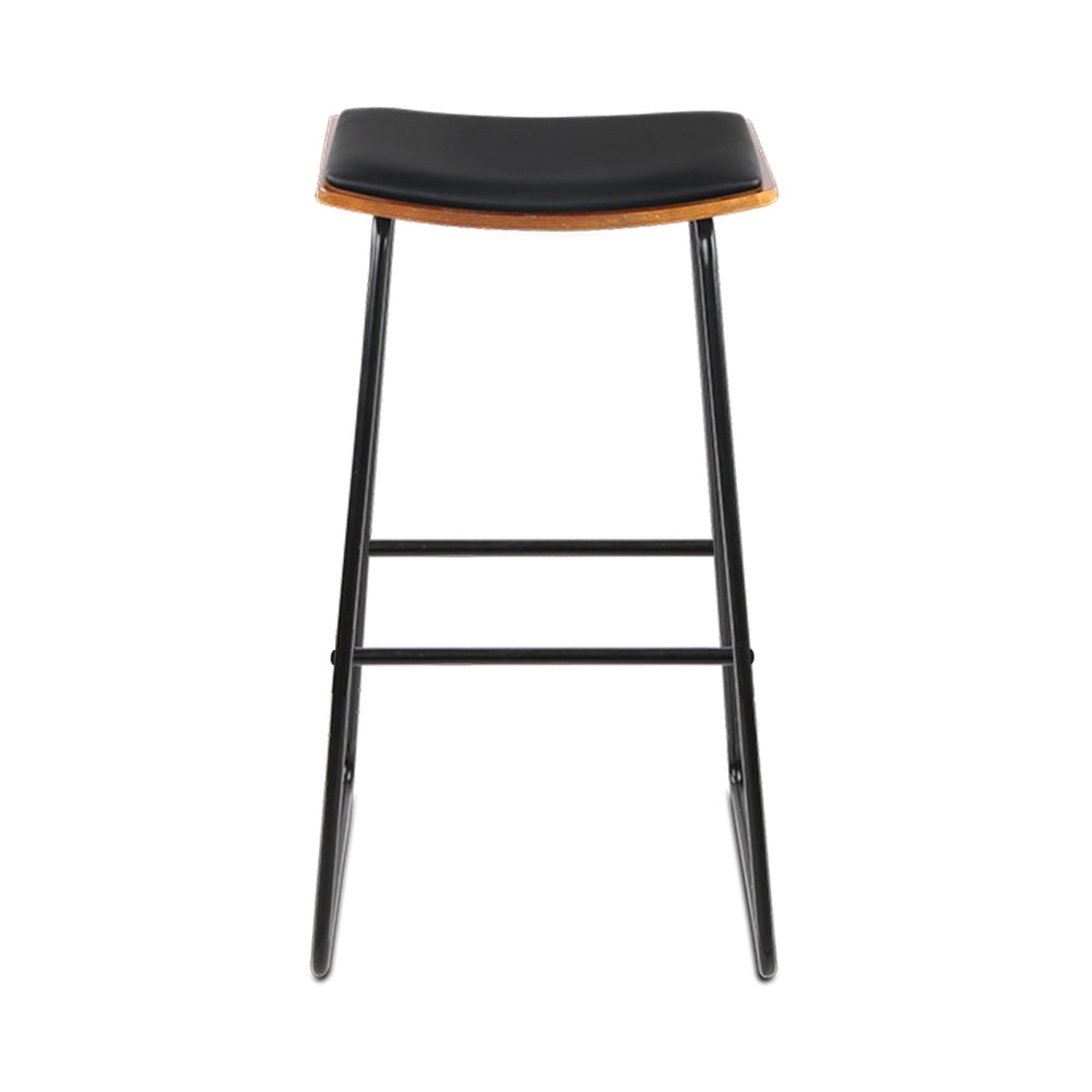 Artiss 4x Bar Stools Leather Padded Metal Chez Guru