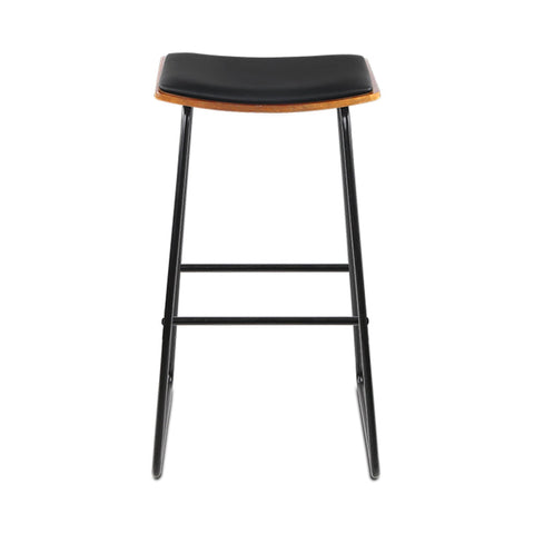Artiss 4x Bar Stools Leather Padded Metal Chez Guru