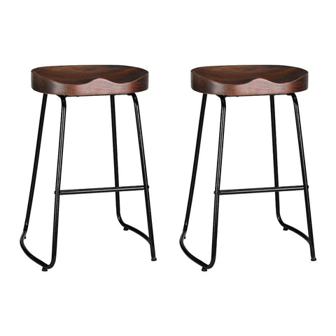 Artiss 2x Bar Stools Tractor Seat 65cm Chez Guru