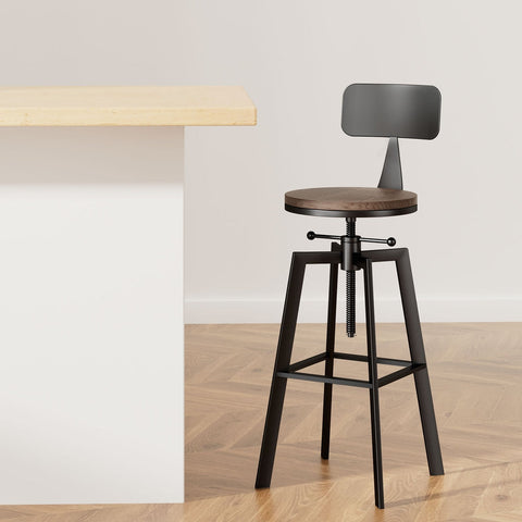 Artiss Bar Stools Kitchen Counter Chairs Vintage Metal Chairs Chez Guru