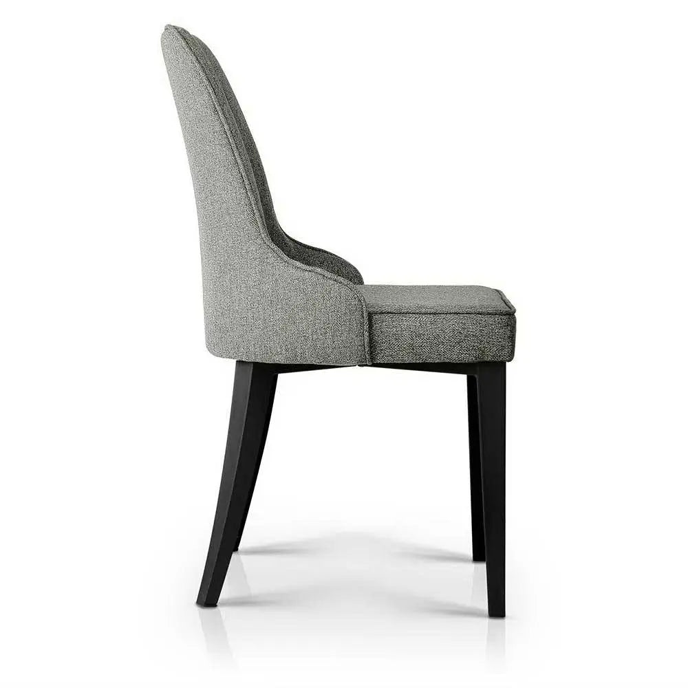 Artiss Dining Chairs Set of 2 Linen Fabric Grey Chez Guru