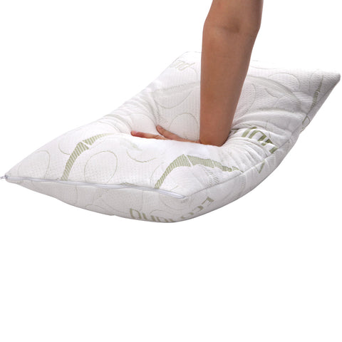 Giselle Bedding Memory Foam Pillow Bamboo Twin Pack Chez Guru