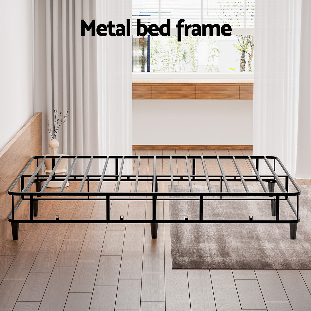 Artiss Bed Frame King Size Metal Grey MASON Chez Guru