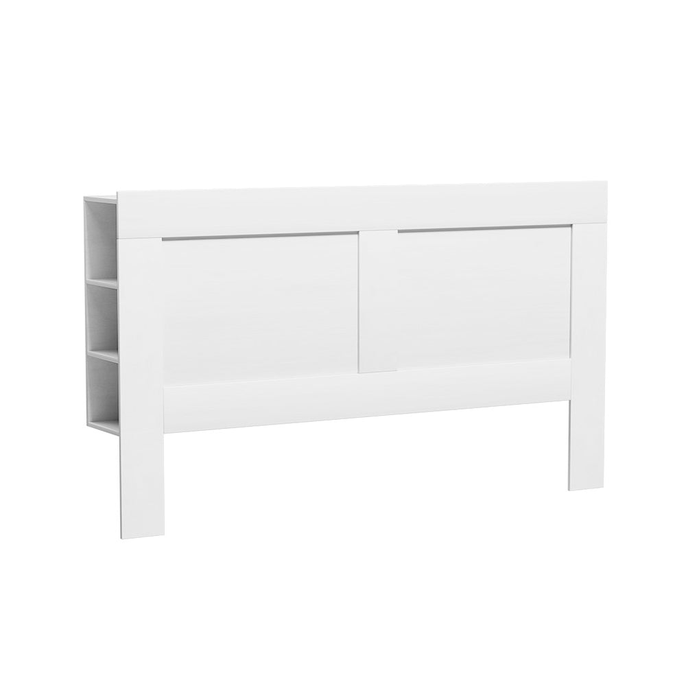 Artiss Bed Head Headboard King with Shelves - CABI White Chez Guru