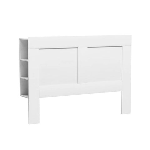 Artiss Bed Head Headboard Queen with Shelves - CABI White Chez Guru