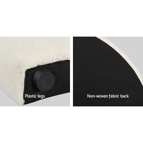 Artiss Bed Head Headboard Bed Frame Queen Boucle - GREI White Chez Guru