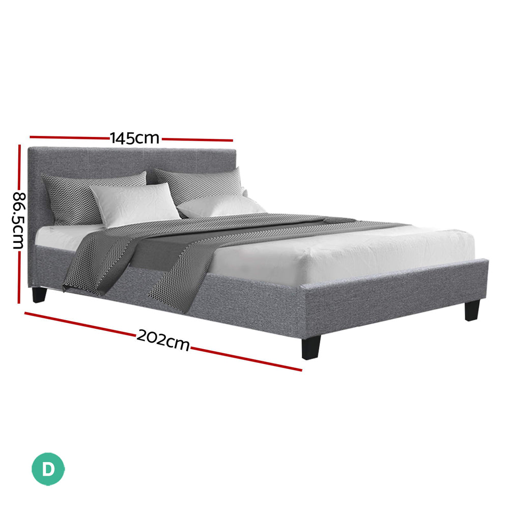 Artiss Bed Frame Double Size Grey NEO Chez Guru