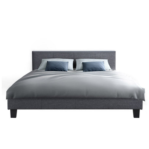 Artiss Bed Frame Double Size Grey NEO Chez Guru