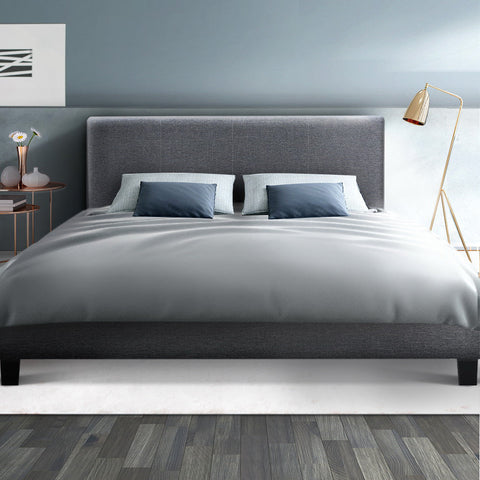 Artiss Bed Frame Double Size Grey NEO Chez Guru
