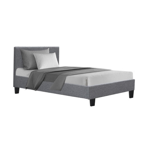 Artiss Bed Frame King Single Size Grey NEO Chez Guru