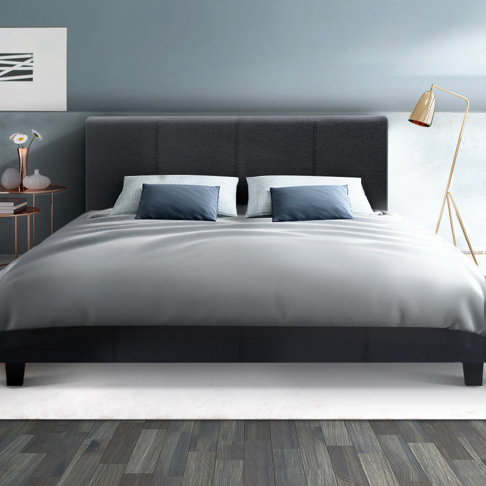 Artiss Bed Frame Queen Size Charcoal NEO Chez Guru