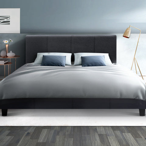 Artiss Bed Frame Queen Size Charcoal NEO Chez Guru