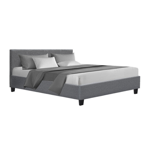Artiss Bed Frame Queen Size Grey NEO Chez Guru
